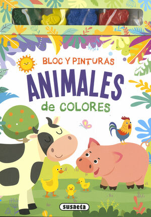 BLOC Y PINTURAS. ANIMALES DE COLORES